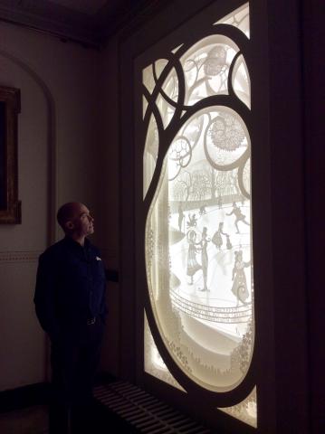 Large lightbox for Christmas at Kensington Palace
